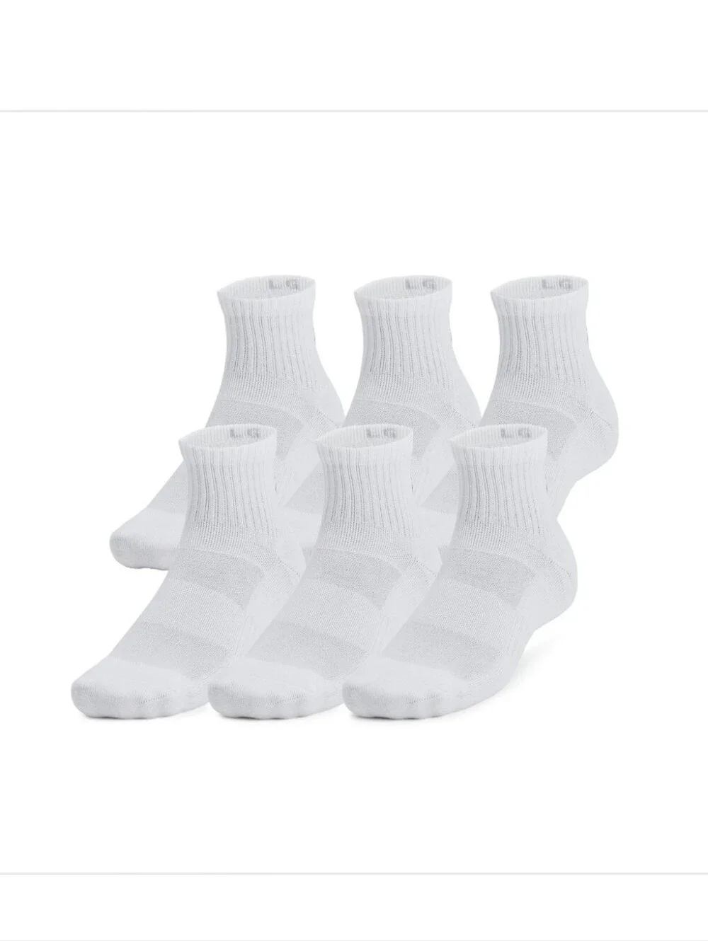 Unisex Under Armour Quarter Socks 6-Pack
